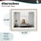 Stupell Industries Minimalist Lion Bathtime Framed Print Under Glass, design by Sasha